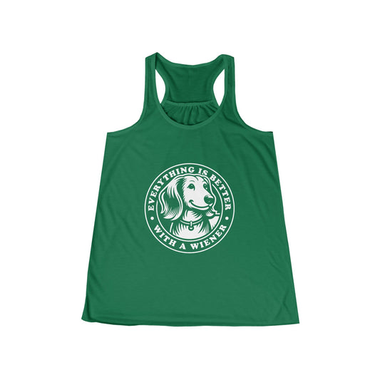 Everything Is Better With A Wiener - Women's Flowy Racerback Tank - Real Rad Boutique