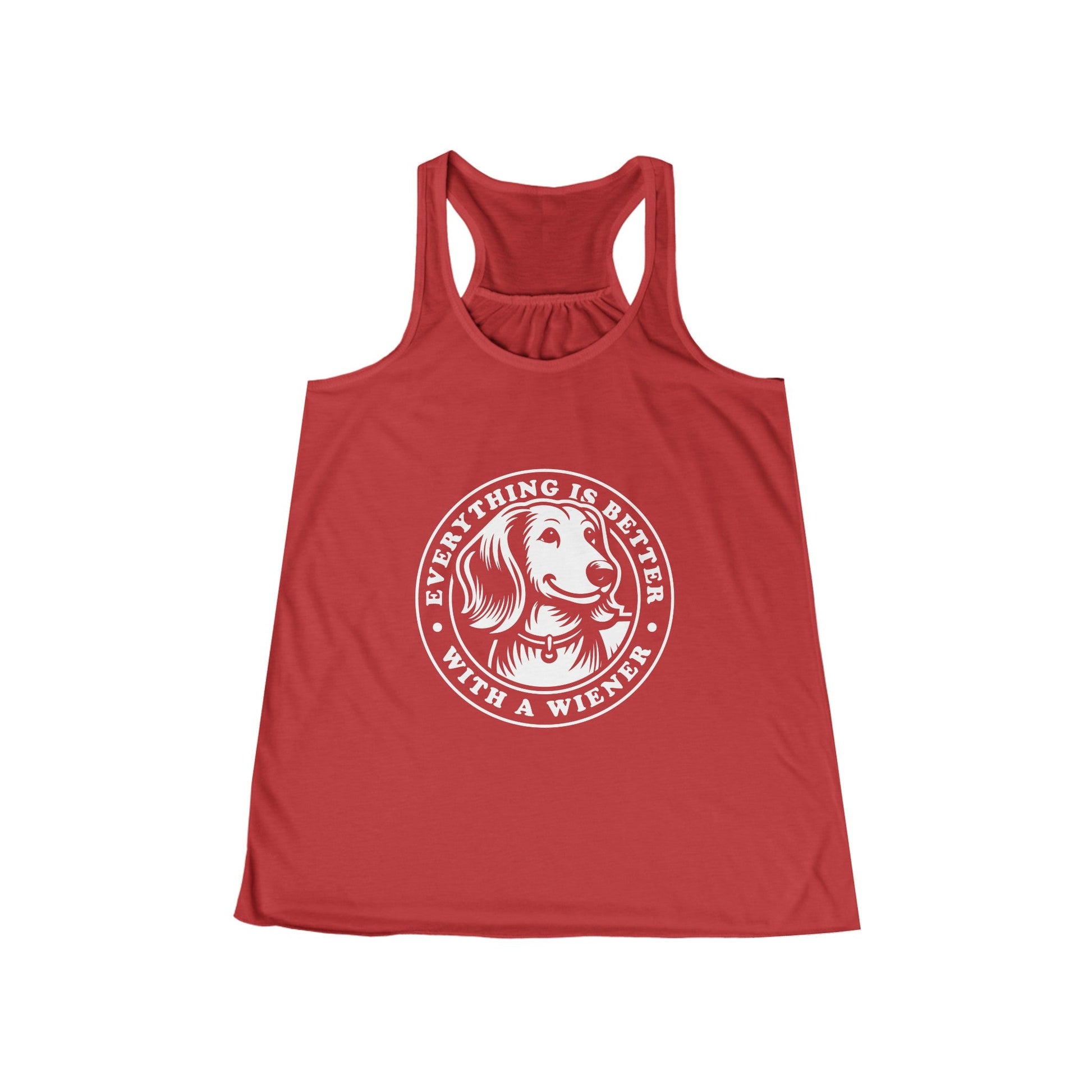 Everything Is Better With A Wiener - Women's Flowy Racerback Tank - Real Rad Boutique