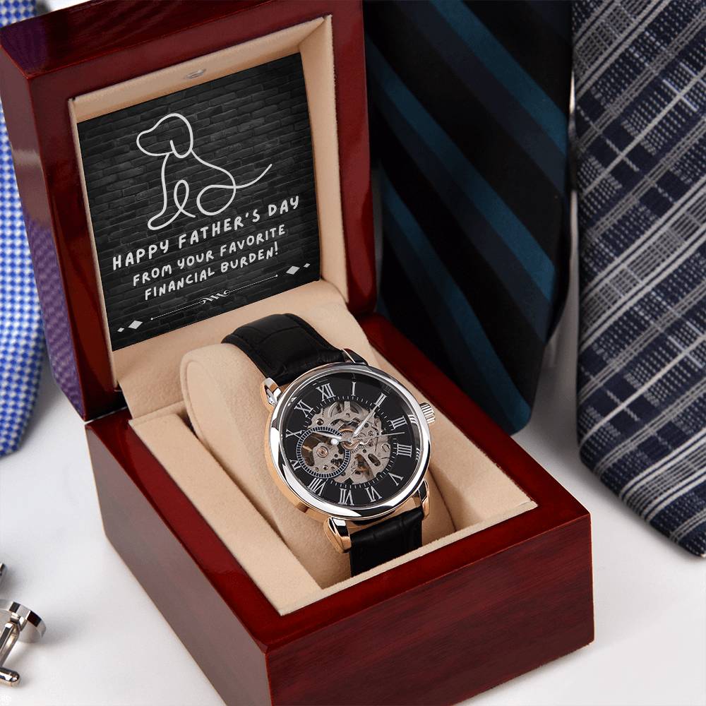 Favorite Financial Burden - Men's Openwork Watch - Real Rad Boutique