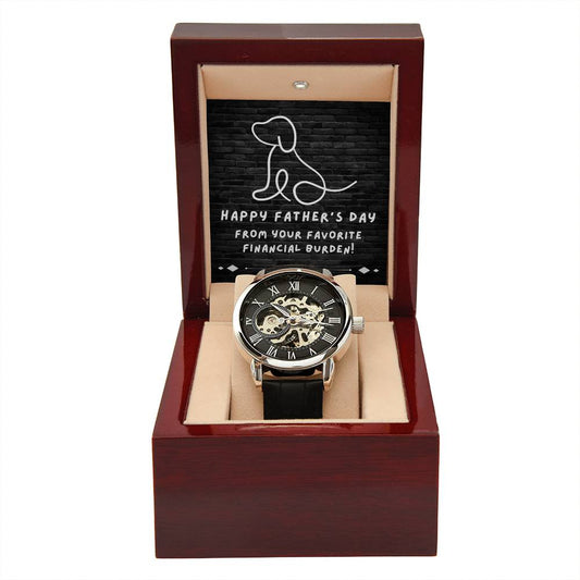 Favorite Financial Burden - Men's Openwork Watch - Real Rad Boutique