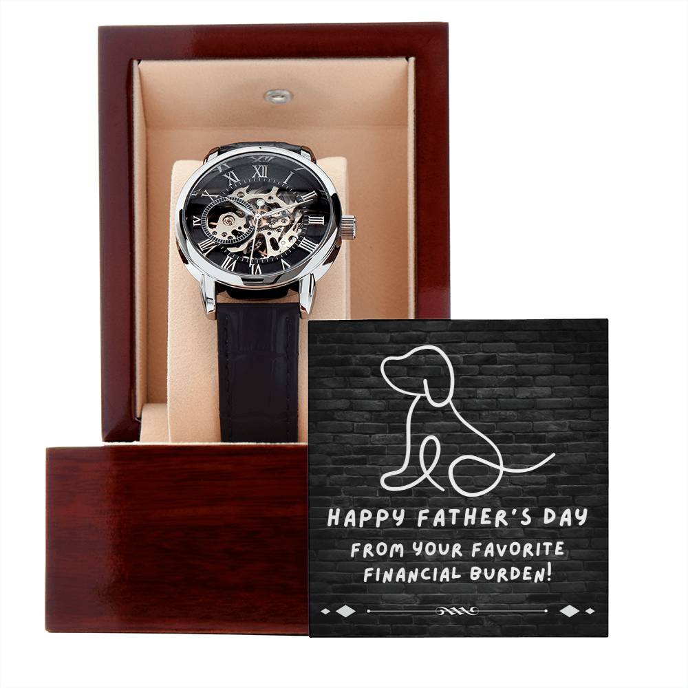 Favorite Financial Burden - Men's Openwork Watch - Real Rad Boutique