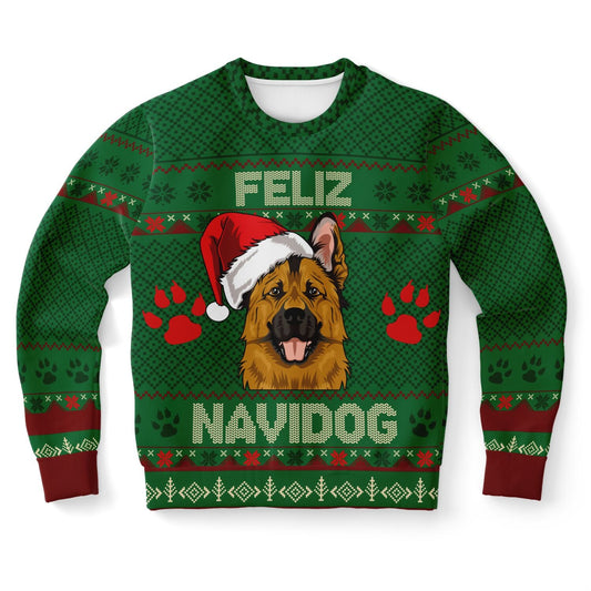 Feliz Navidog German Shepherd Christmas Sweater - Real Rad Boutique