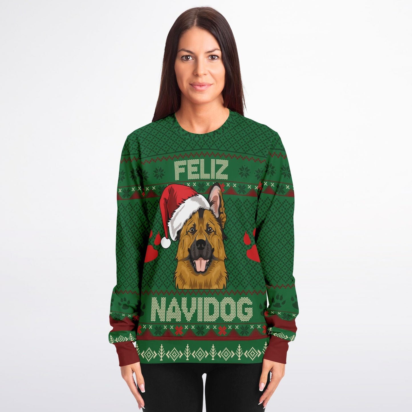 Feliz Navidog German Shepherd Christmas Sweater - Real Rad Boutique