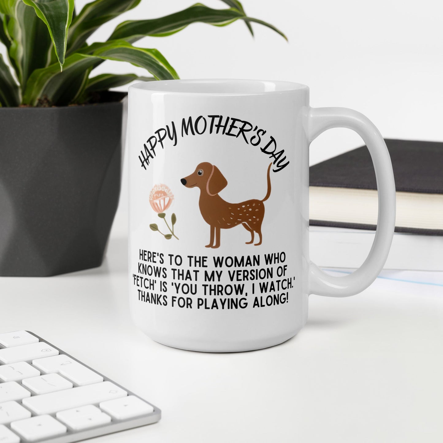 Fetching Love - Dachshund Mug - Real Rad Boutique