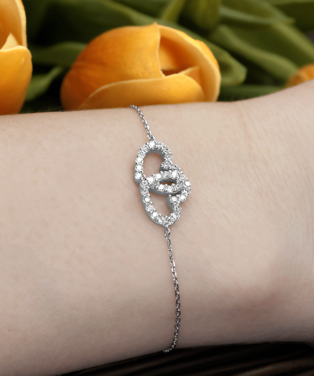 Fetching Love - Interlocking Heart Bracelet - Real Rad Boutique