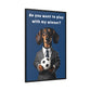 Football: Play with My Wiener - Matte Canvas, Black Frame - Real Rad Boutique