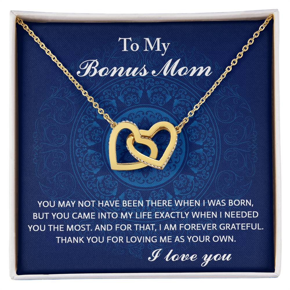 Forever Grateful Mom - Interlocking Hearts Necklace - Real Rad Boutique