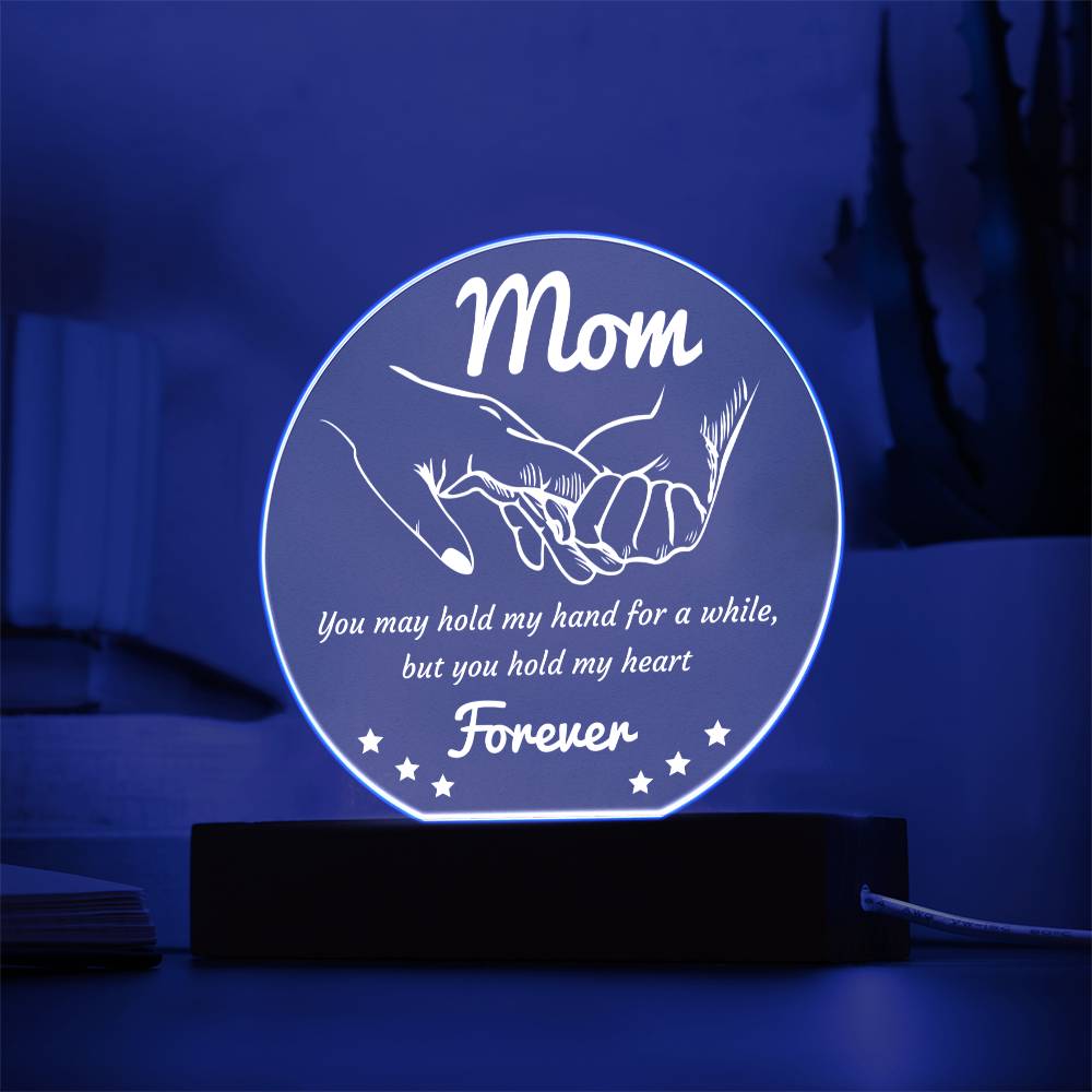 Forever in Your Heart - Acrylic Circle Plaque - Real Rad Boutique