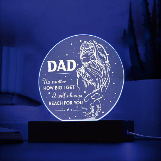 Forever My Guiding Light - Acrylic Circle Plaque - Real Rad Boutique