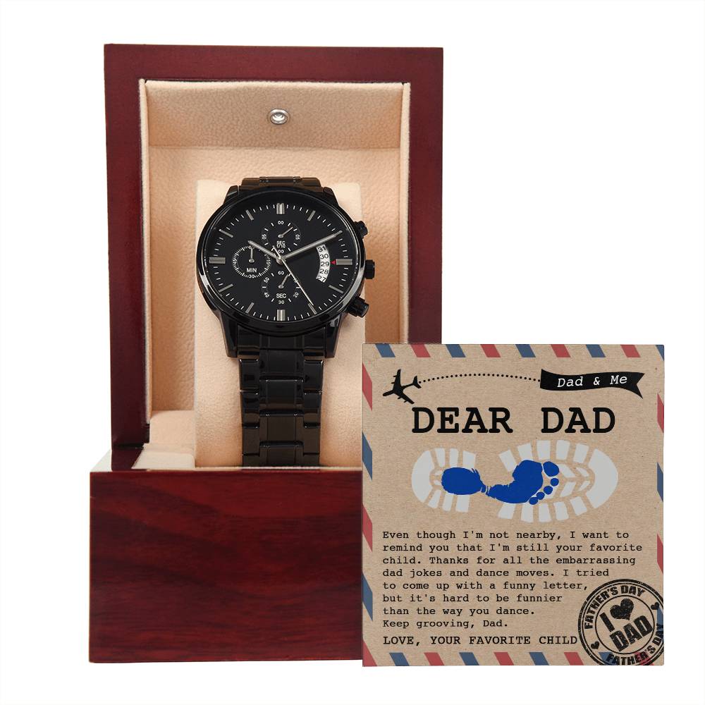 From Your Favorite Child - Black Chronograph Watch - Real Rad Boutique