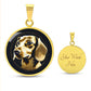 Golden Dachshund Wonder - Circle Pendant - Real Rad Boutique