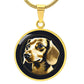 Golden Dachshund Wonder - Circle Pendant - Real Rad Boutique