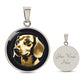 Golden Dachshund Wonder - Circle Pendant - Real Rad Boutique