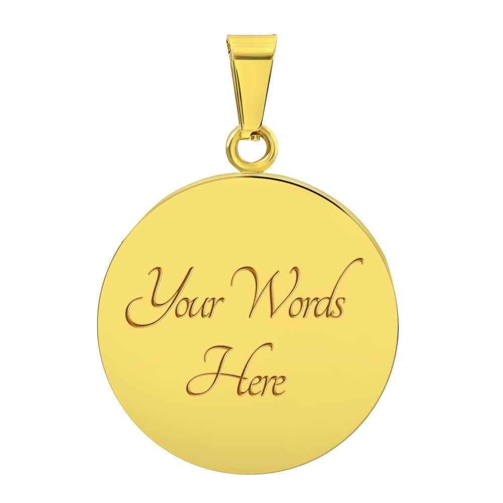 Golden Dachshund Wonder - Circle Pendant - Real Rad Boutique