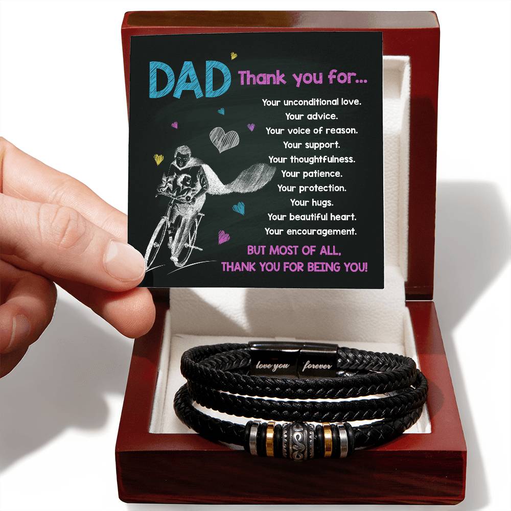 Gratitude for Dad - Love You Forever Bracelet - Real Rad Boutique