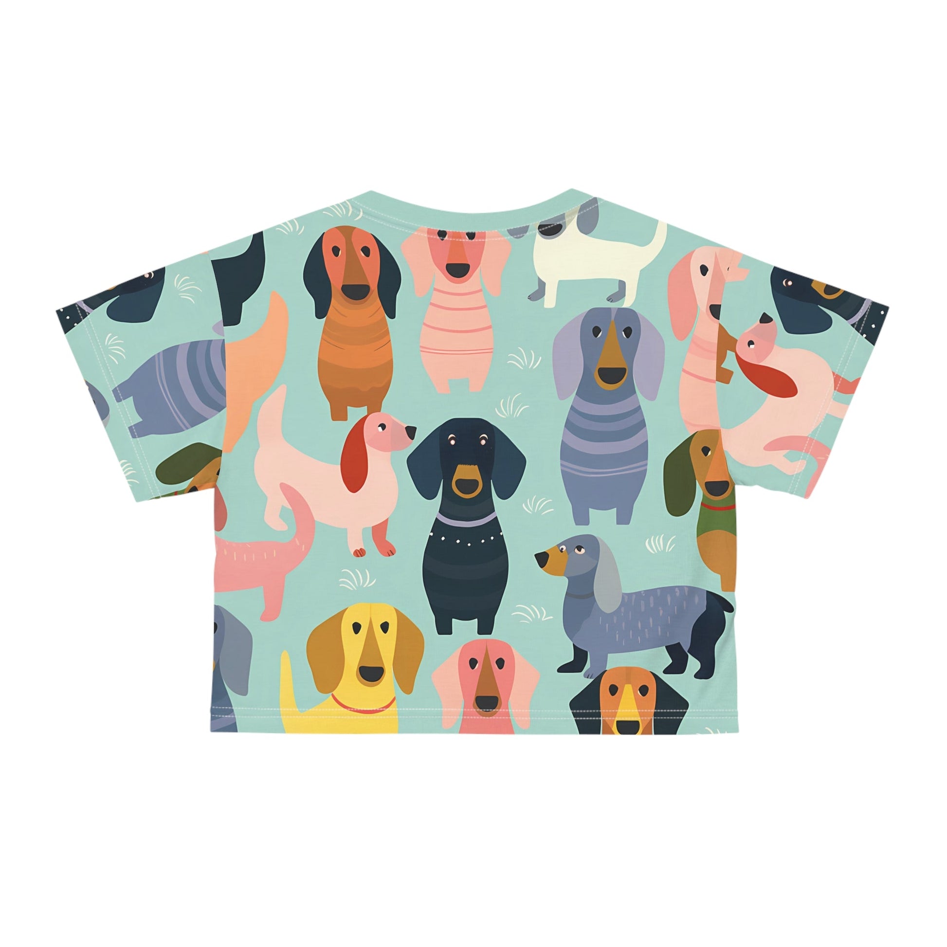 Groovy Delight - Dachshund Crop Tee - Real Rad Boutique