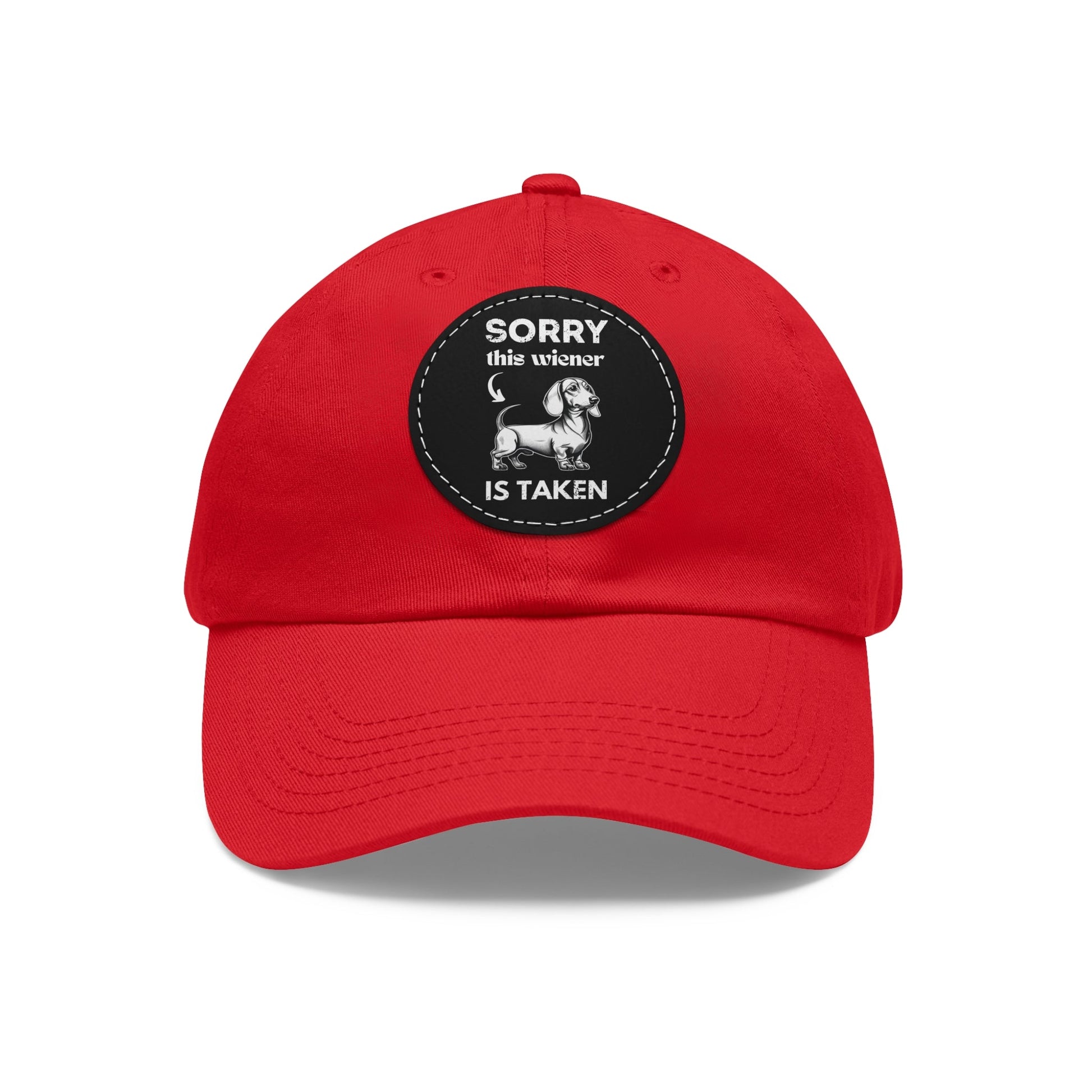 Hands Off! This Wiener is Taken - Cap with Leather Patch - Real Rad Boutique