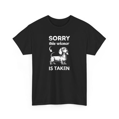 Hands Off! This Wiener is Taken - Cotton Tee - Real Rad Boutique