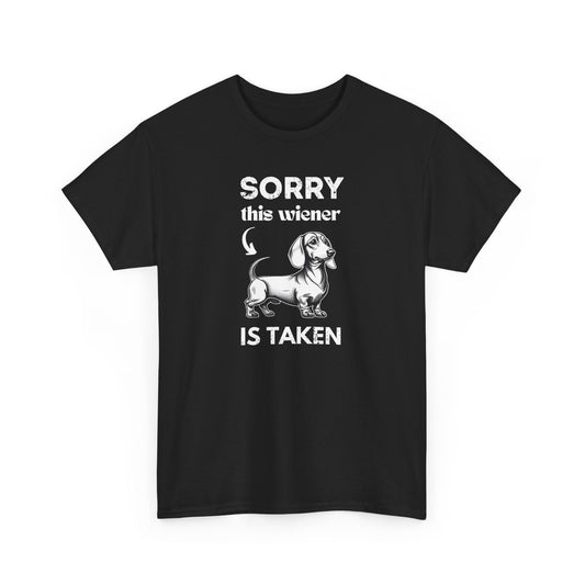 Hands Off! This Wiener is Taken - Cotton Tee - Real Rad Boutique