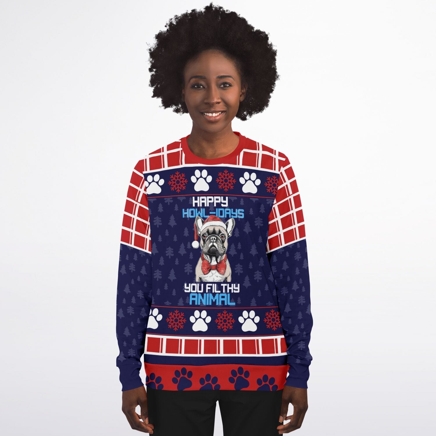 Happy Howl - idays You Filthy Animal Christmas Sweater - Real Rad Boutique