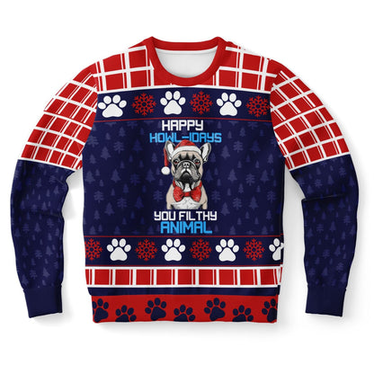 Happy Howl - idays You Filthy Animal Christmas Sweater - Real Rad Boutique