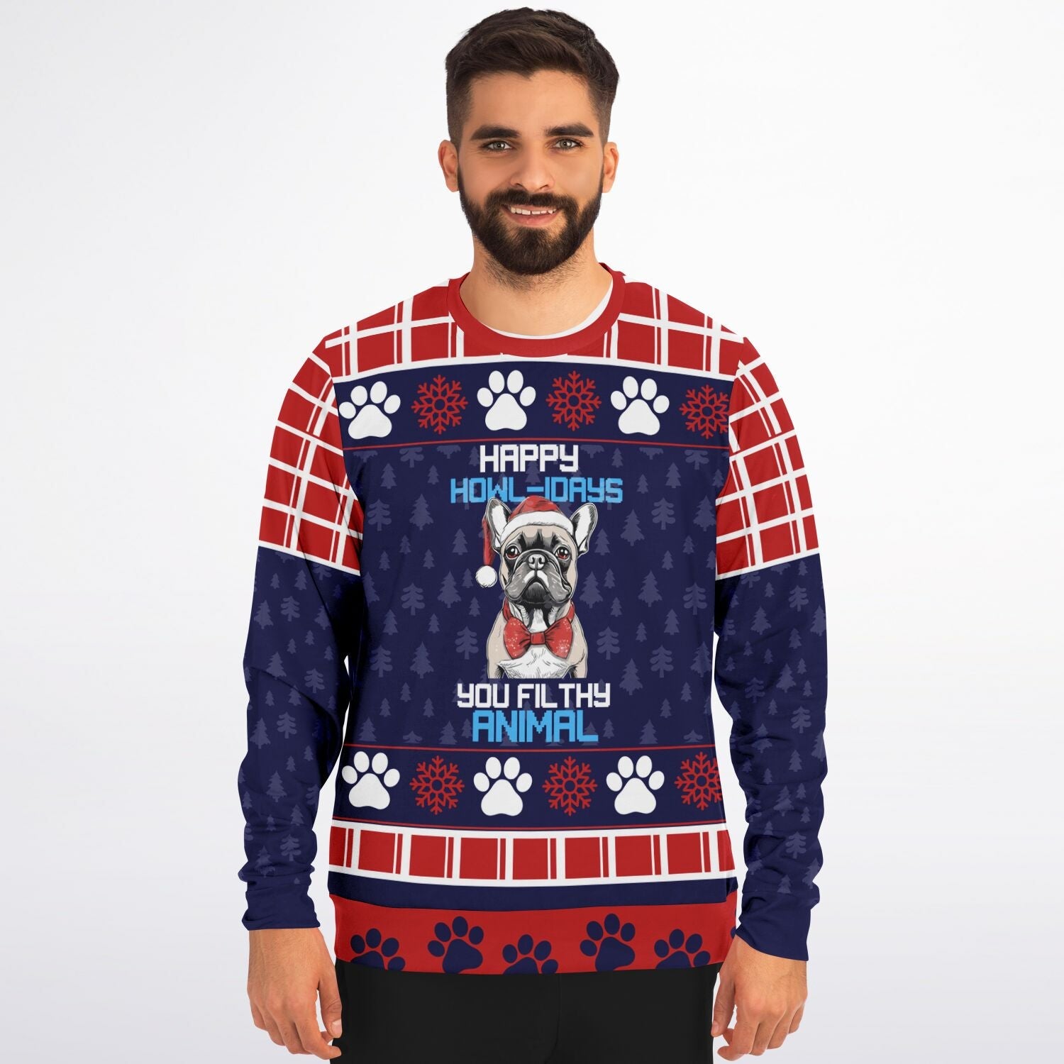 Happy Howl - idays You Filthy Animal Christmas Sweater - Real Rad Boutique