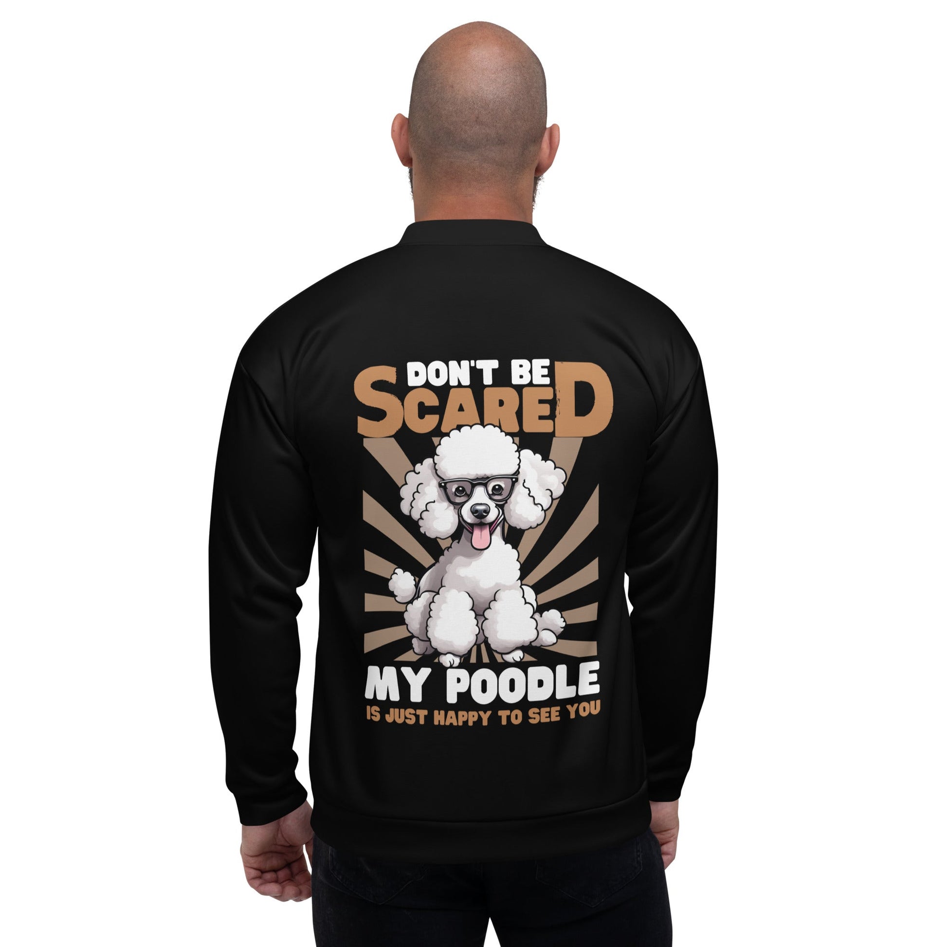 Happy Poodle - Unisex Bomber Jacket - Real Rad Boutique