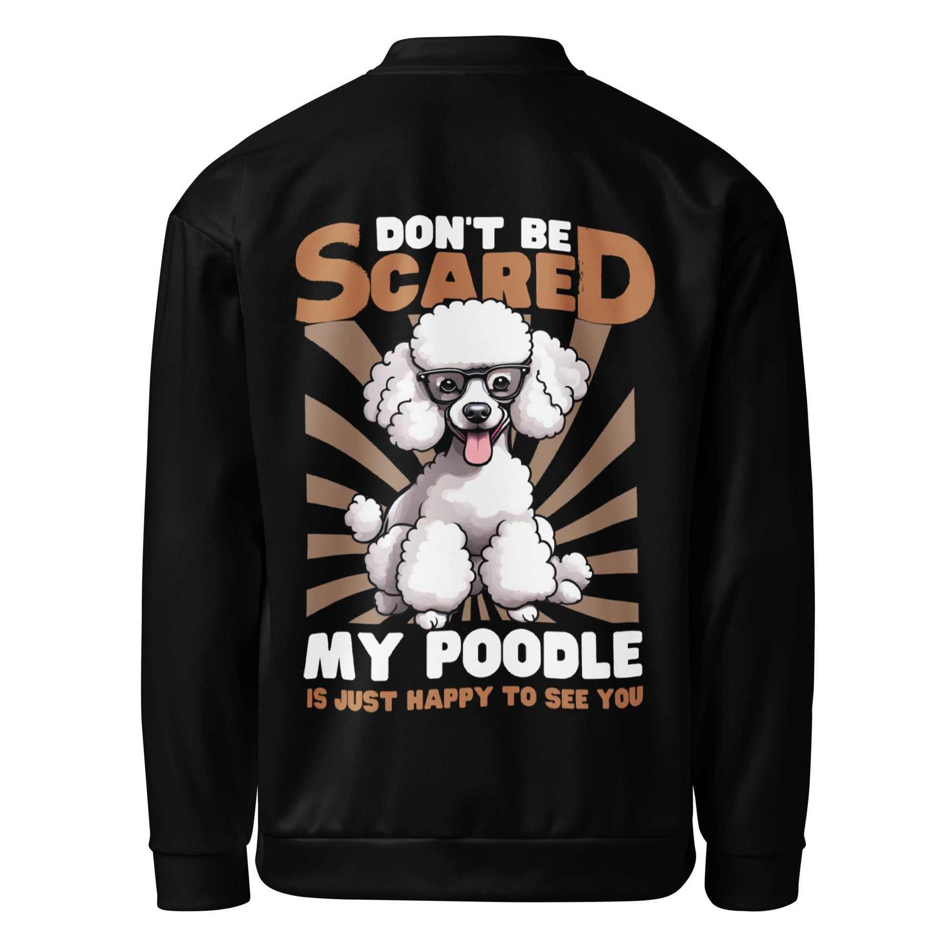 Happy Poodle - Unisex Bomber Jacket - Real Rad Boutique