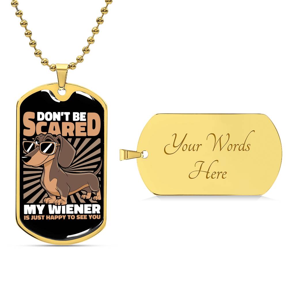 Happy Wiener - Dog Tag - Real Rad Boutique