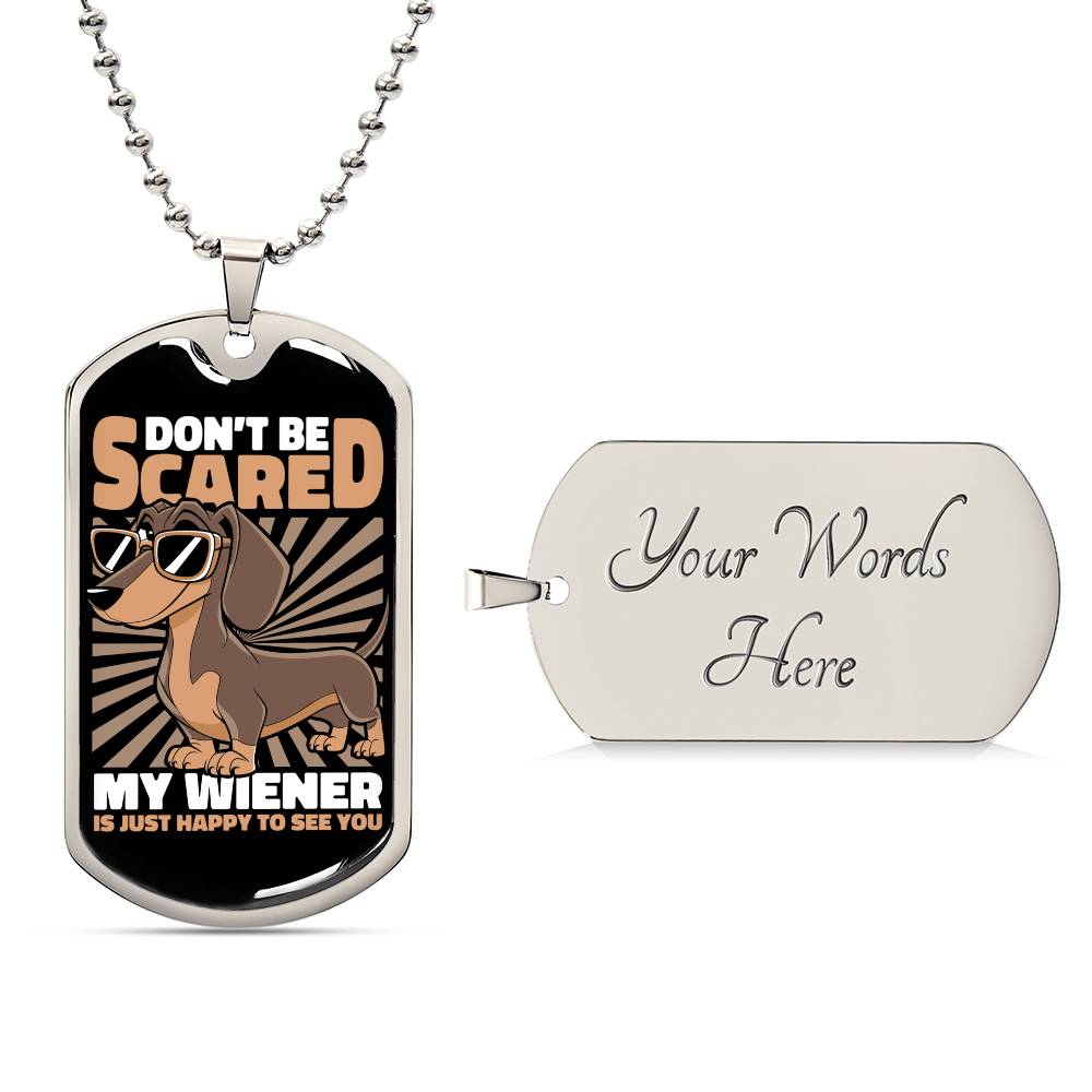 Happy Wiener - Dog Tag - Real Rad Boutique