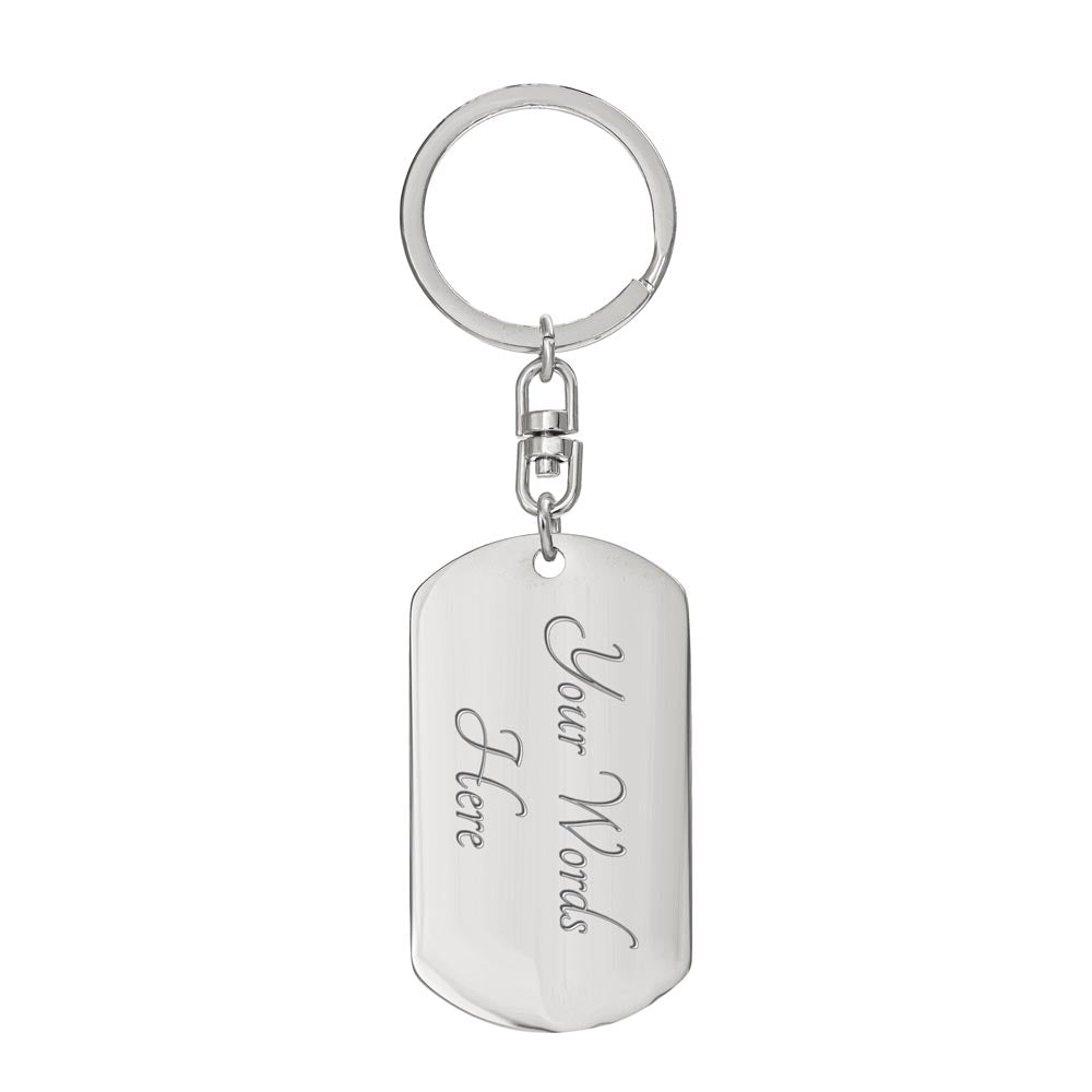 Happy Wiener - Graphic Dog Tag Keychain - Real Rad Boutique