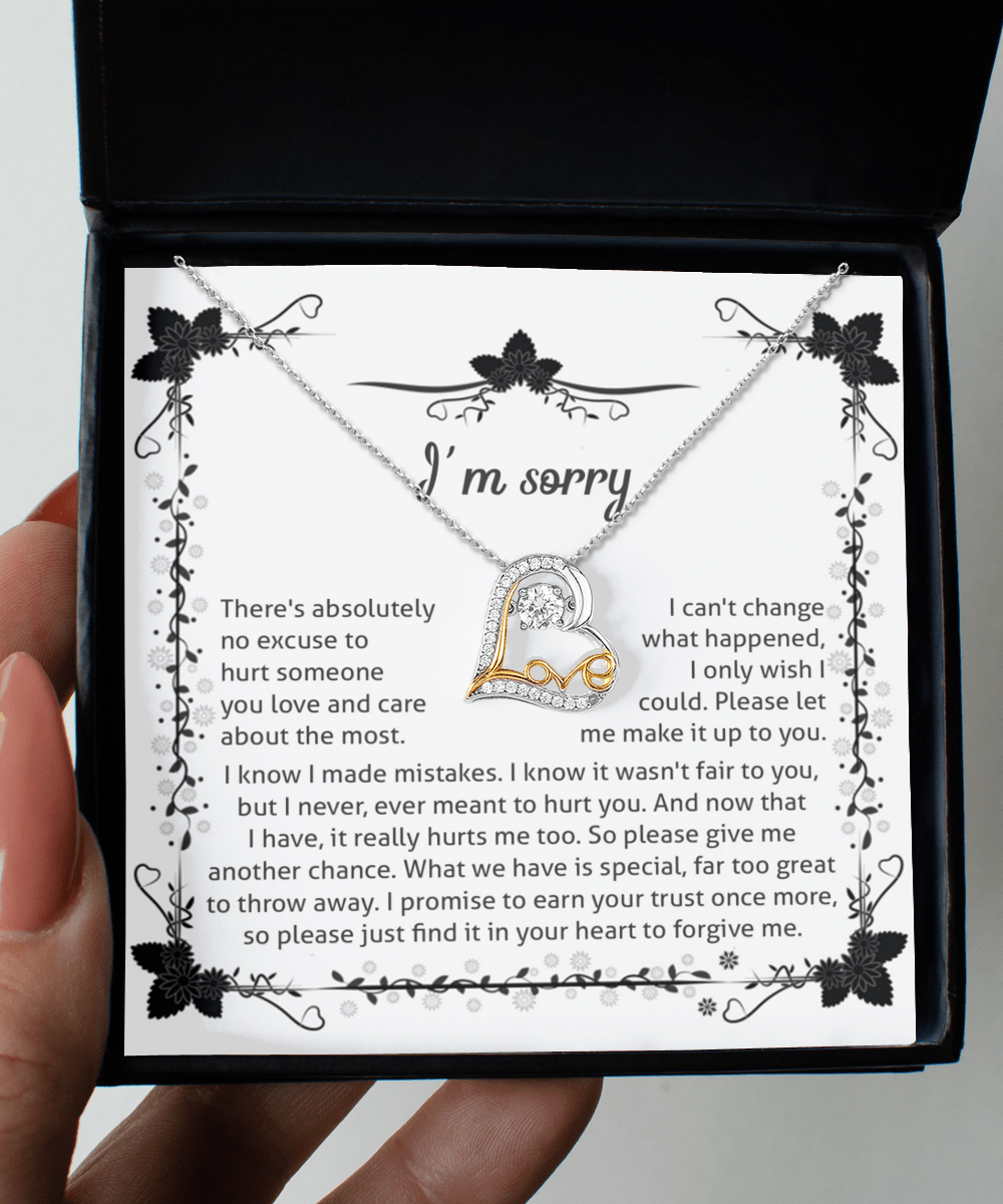 Heartfelt Apology Card - Love Dancing Necklace - Real Rad Boutique