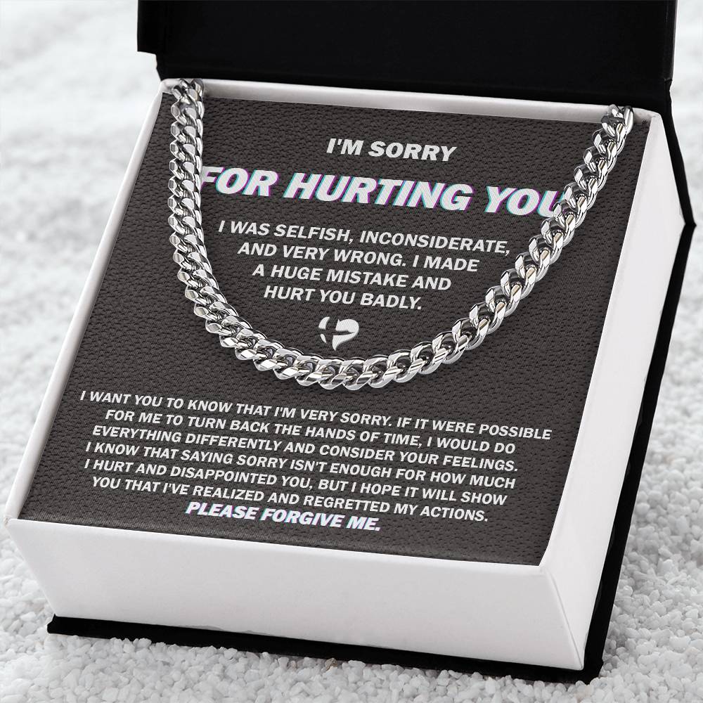 Heartfelt Apology - Cuban Link Chain - Real Rad Boutique