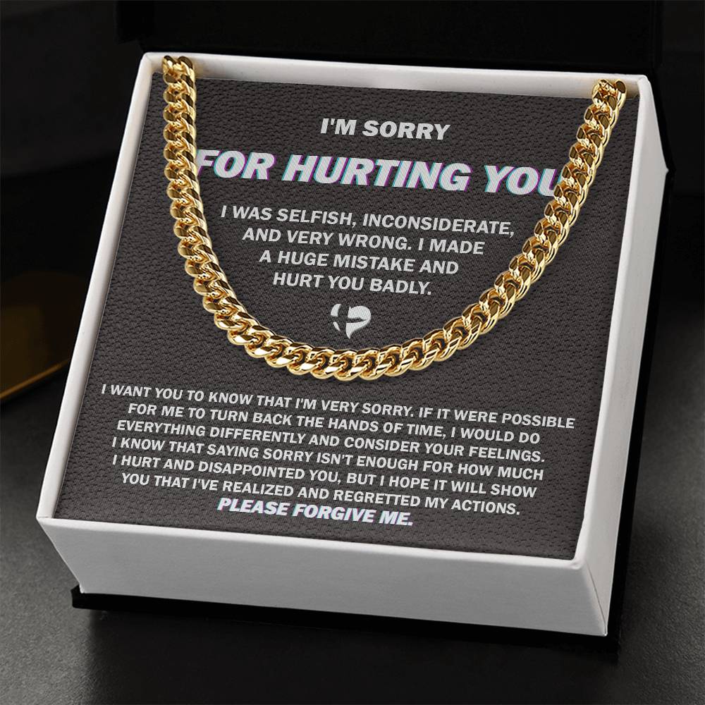 Heartfelt Apology - Cuban Link Chain - Real Rad Boutique