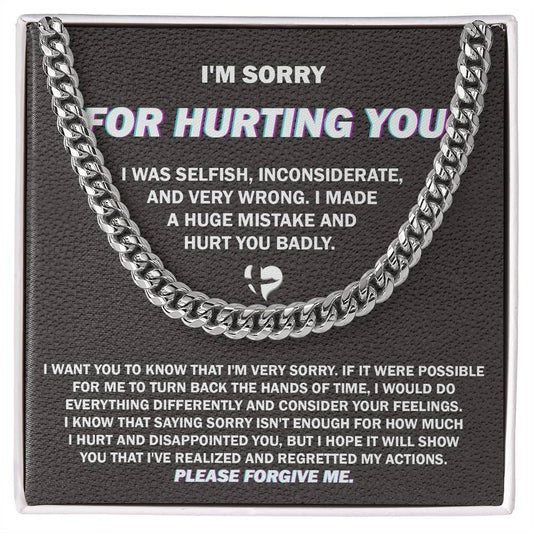 Heartfelt Apology - Cuban Link Chain - Real Rad Boutique