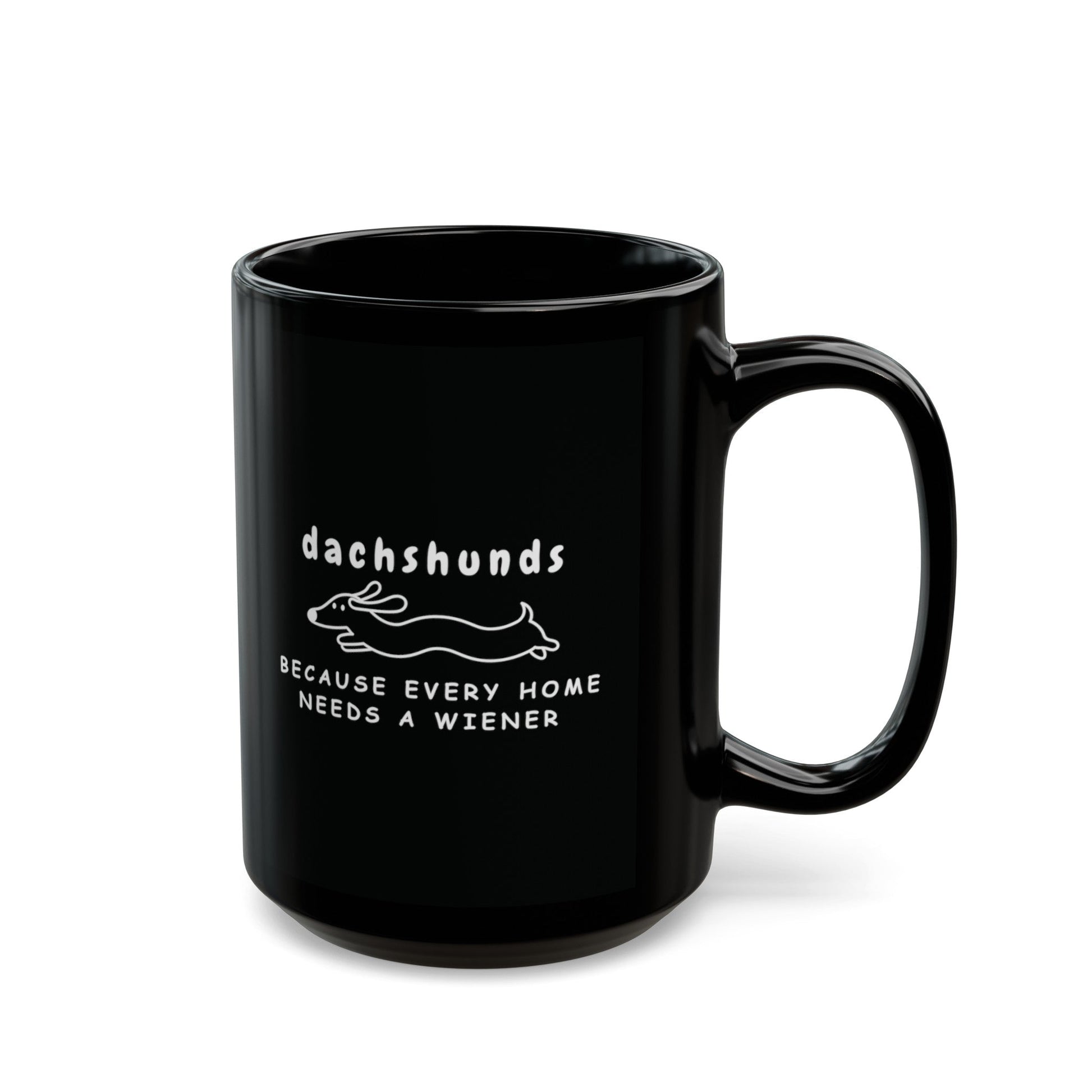 Home Is Where My Dachshund Is - Black Mug - Real Rad Boutique