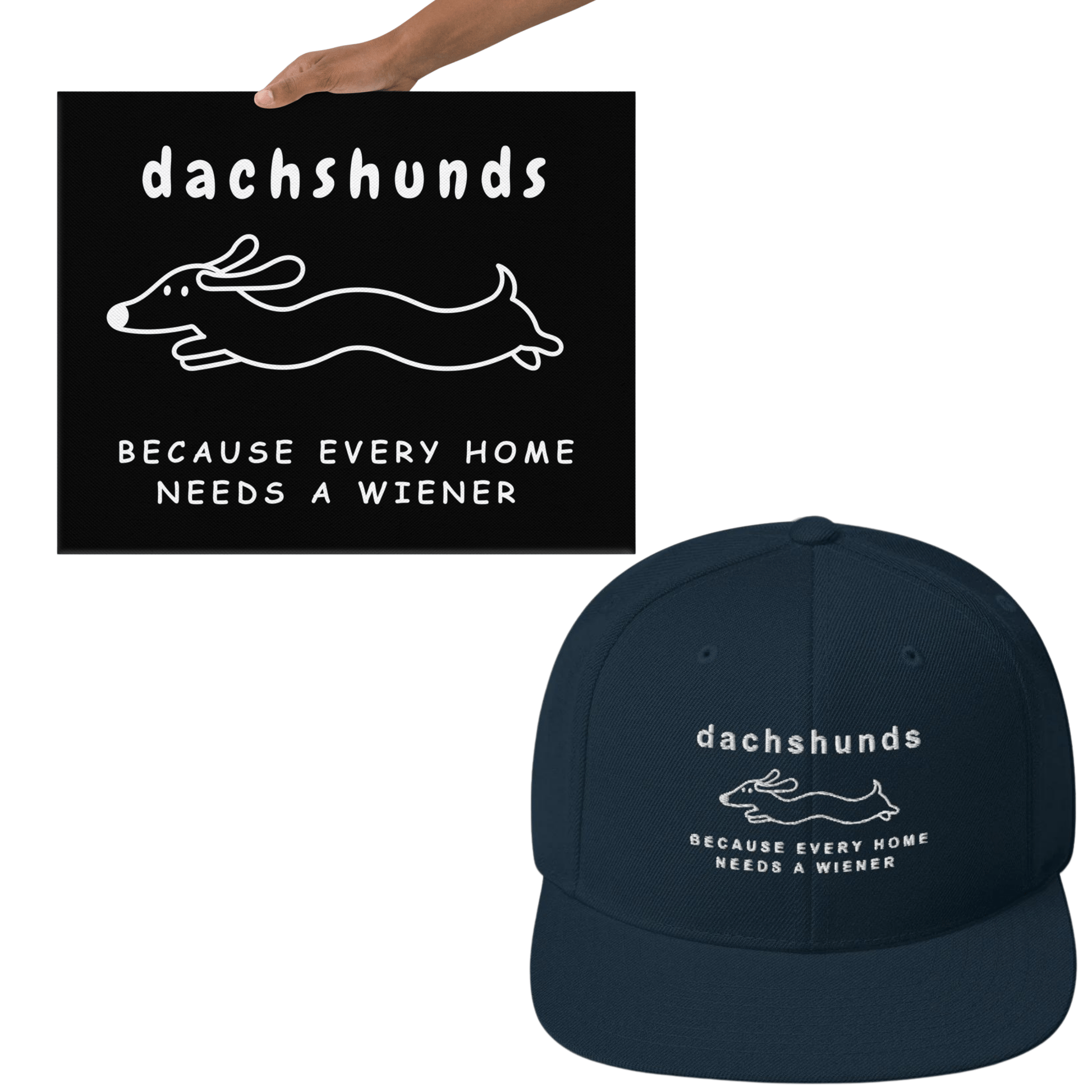 Home Is Where My Dachshund Is Canvas & Cap Bundle - Real Rad Boutique