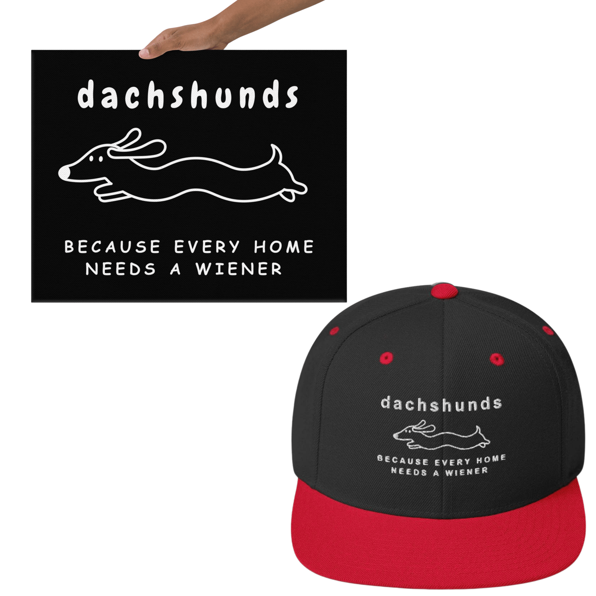 Home Is Where My Dachshund Is Canvas & Cap Bundle - Real Rad Boutique