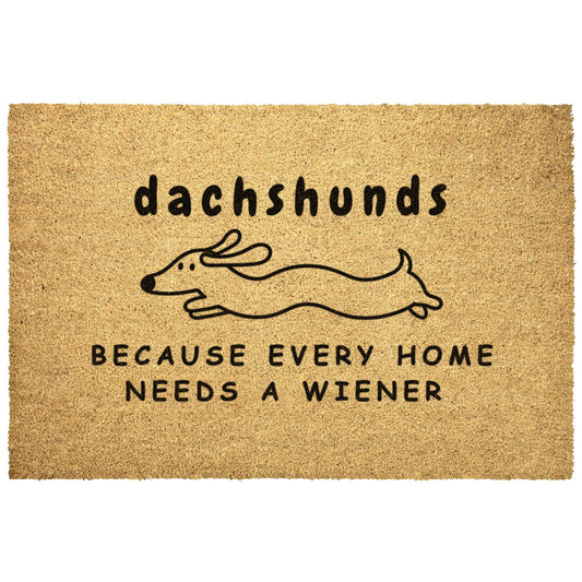 Home Is Where My Dachshund Is - Dachshund Outdoor Mat - Real Rad Boutique