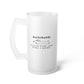 Home Is Where My Dachshund Is - Frosted Glass Beer Mug - Real Rad Boutique