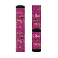 Hot Pink Blooms - Dachshund Socks - Real Rad Boutique