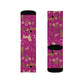 Hot Pink Blooms - Dachshund Socks - Real Rad Boutique