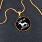 I Love My Wiener - Circle Pendant - Real Rad Boutique