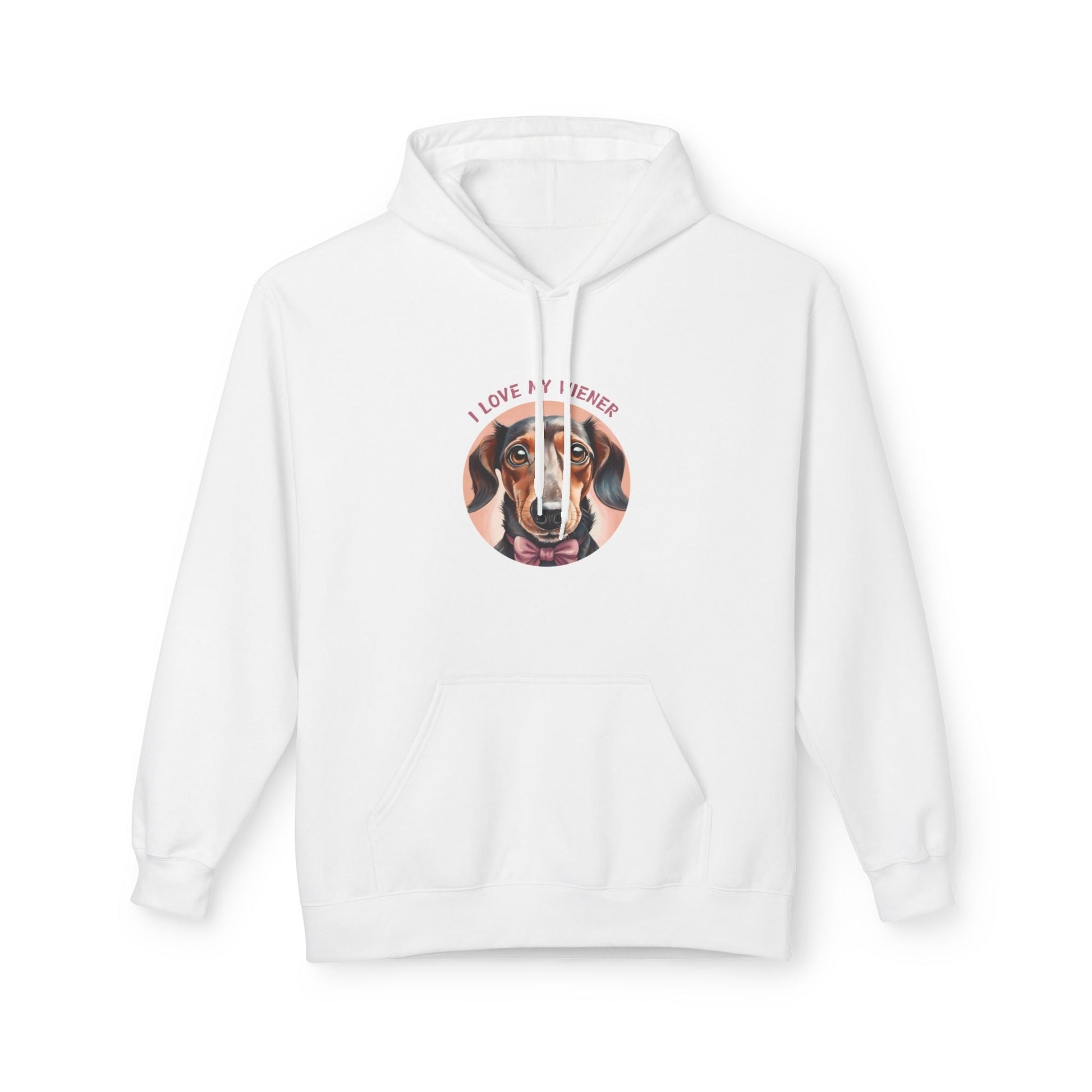 I Love My Wiener - Softstyle Fleece Hoodie - Real Rad Boutique