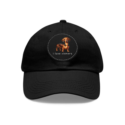 I Love Wieners - Cap with Leather Patch - Real Rad Boutique