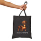 I Love Wieners - Cotton Canvas Tote Bag - Real Rad Boutique