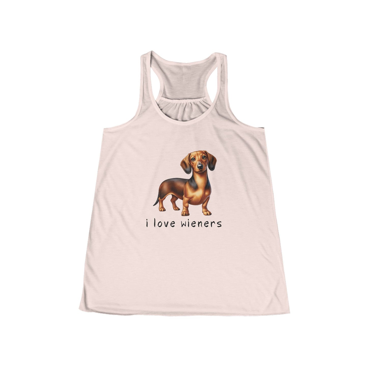 I Love Wieners - Women's Flowy Racerback Tank - Real Rad Boutique