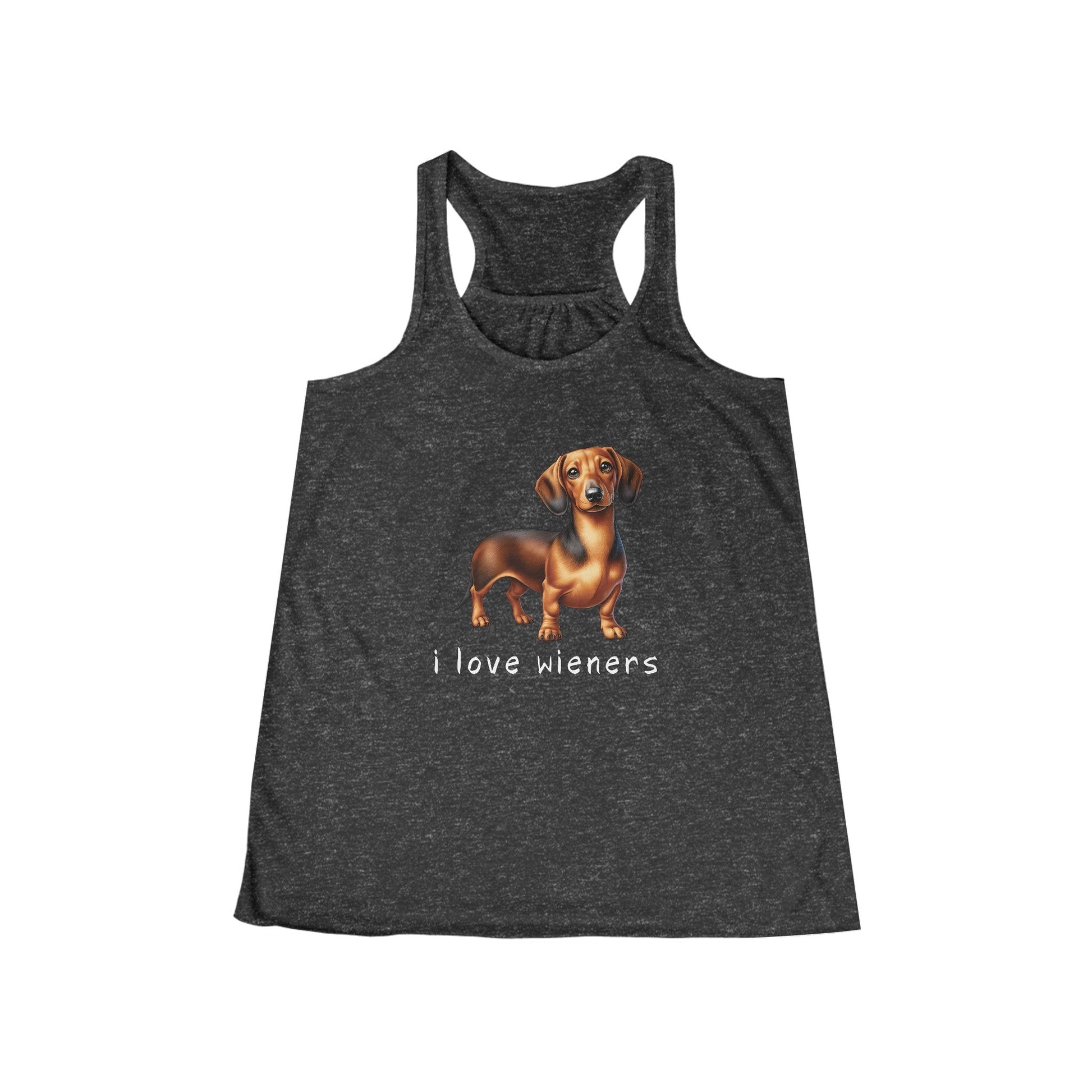 I Love Wieners - Women's Flowy Racerback Tank - Real Rad Boutique