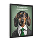 If You Don't Like Wieners Go Home - Matte Canvas, Black Frame - Real Rad Boutique