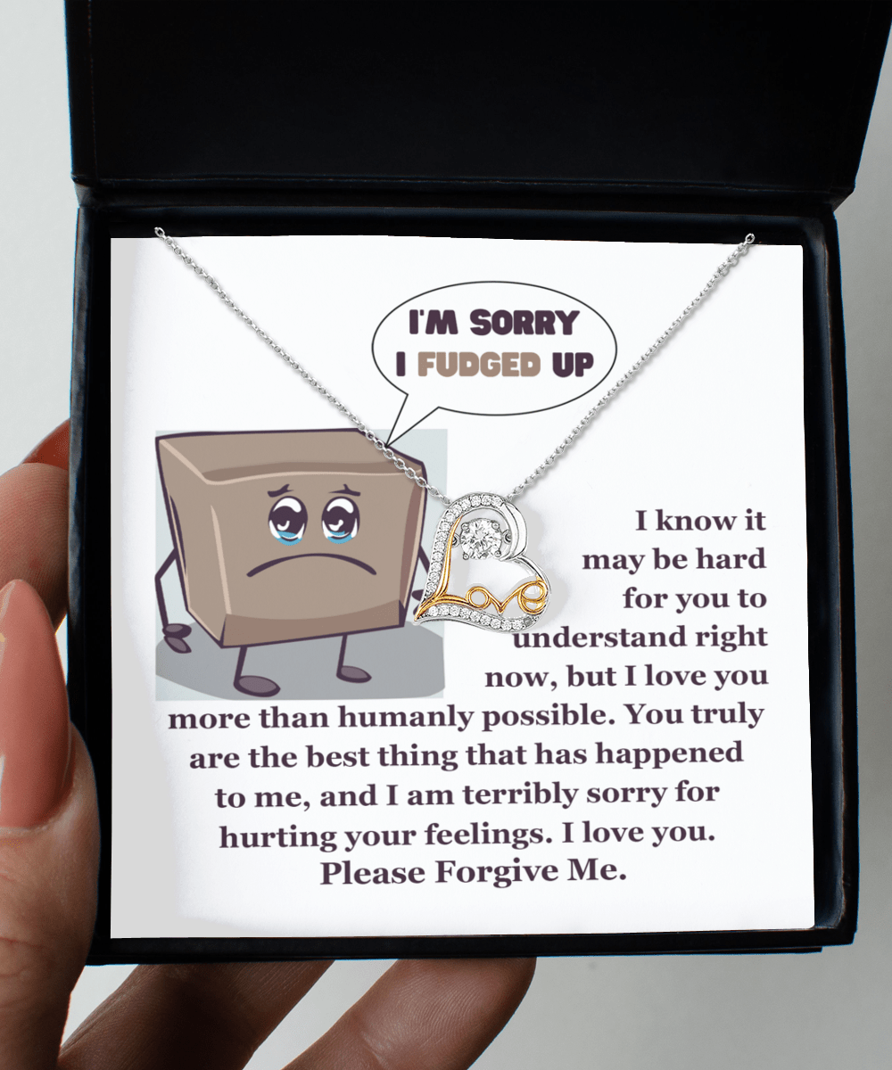 I'm Sorry I Fudged Up - Love Dancing Necklace - Real Rad Boutique